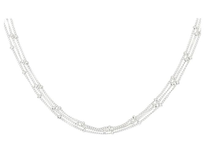 Autre Marque Collar de oro blanco Au750 Plata