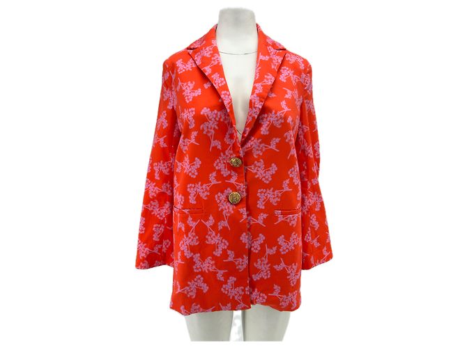 Autre Marque Chaqueta de algodón estampada rosa RHIZA PARIS Talla 36