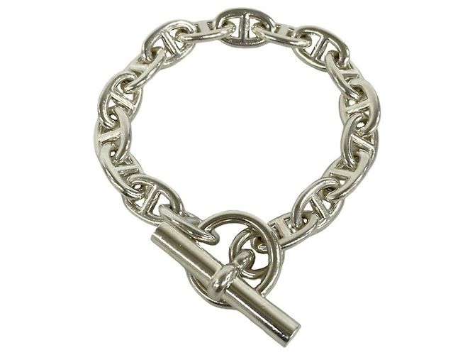 Hermès Hermes Chaine d'Ancre PM Silver Charm Bracelet Argento