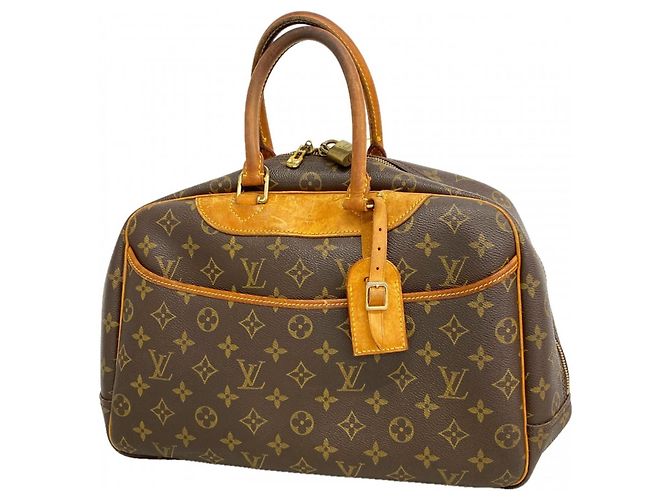 Borsa Louis Vuitton Monogram Deauville Marrone