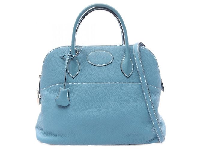 Hermès Sac à main Hermes Bolide 35 Blue Jean