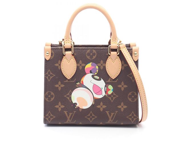 Bolsa Louis Vuitton LV x TM OnTheGo BB Monogram Panda Marrom