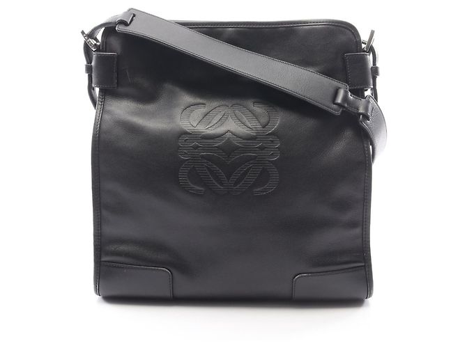 Borsa a tracolla Loewe Anagram in pelle nera Nero