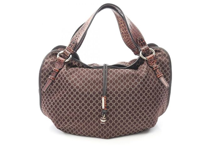 Céline Borsa Celine Bittersweet Macadam Embossed Marrone 