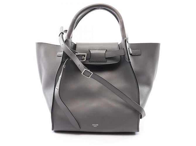 Céline Celine Big Bag Small 2-Way Handbag Marrom