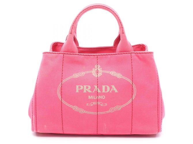 Borsa Tote Prada Canapa Rosa