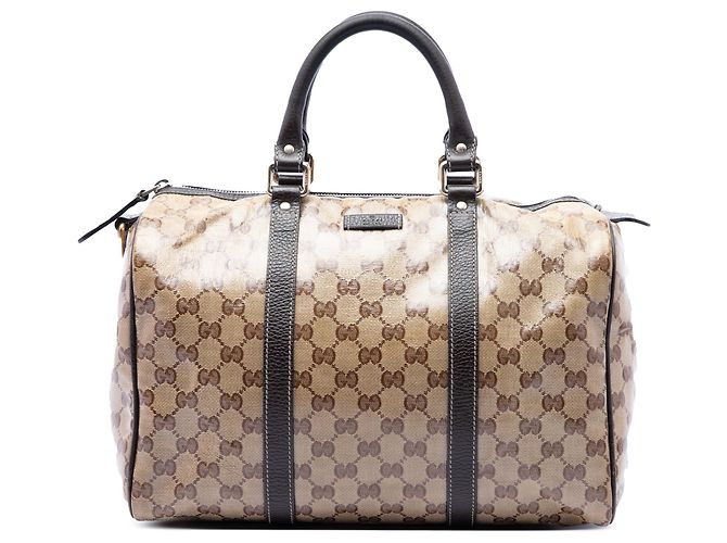 Borsa Boston Gucci Beige Medium GG Crystal Joy
