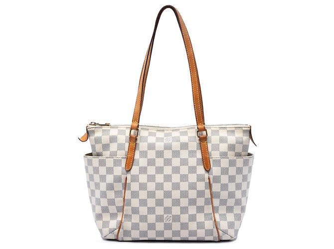 Louis Vuitton White Damier Azur Totally PM Bianco