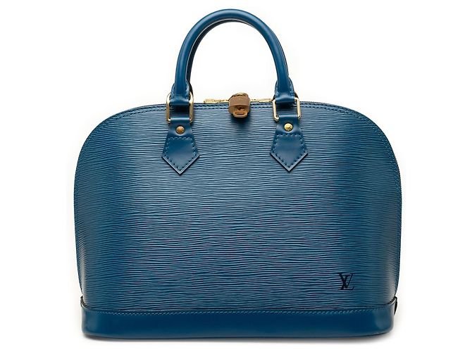Louis Vuitton Alma PM en Epi azul