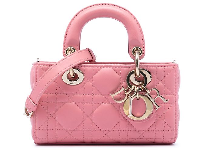 Dior Lady D Joy in micro agnello rosa cannage