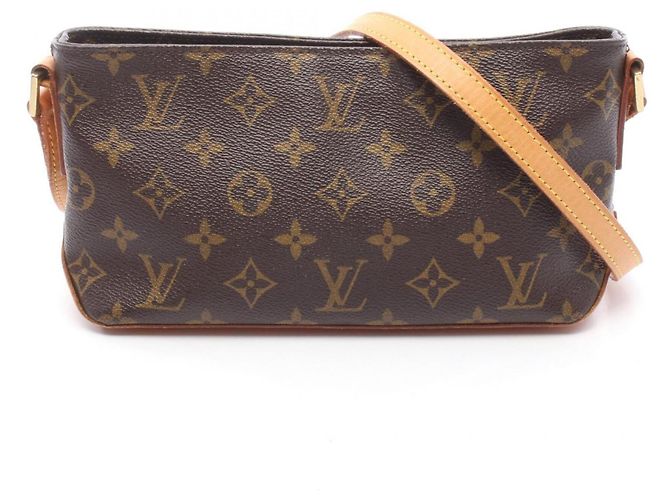 Borsa a tracolla Louis Vuitton Trotteur Monogram Marrone