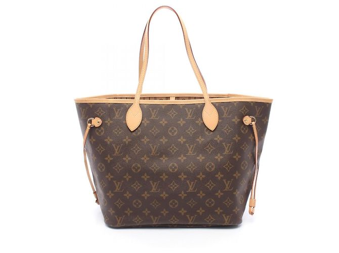 Borsa Tote Louis Vuitton Neverfull MM Monogram Marrone