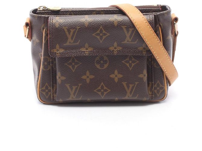 Borsa a Spalla Louis Vuitton Vivacite PM Marrone