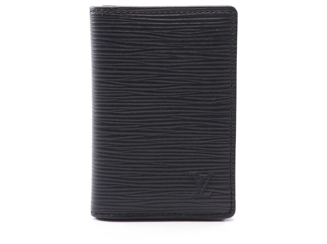 Organizer Louis Vuitton Epi Leather Card Case Black