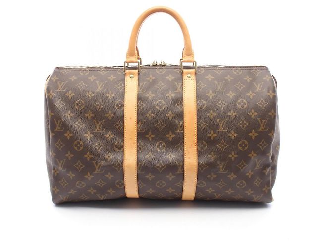 Bolsa Boston Louis Vuitton Keepall 45 Monogram Marrom