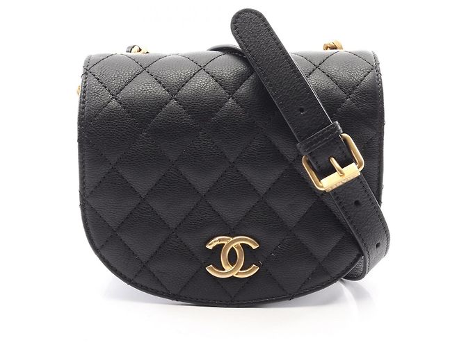 Borsa a tracolla Chanel Matelassé Small Flap Nero