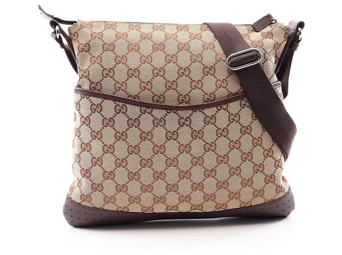 Bolsa de Ombro Gucci GG Canvas