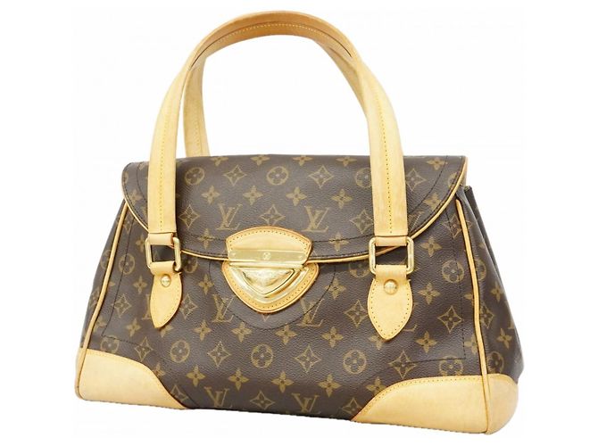 Borsa Louis Vuitton Monogram Beverly GM Marrone