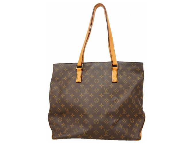 Sac cabas Louis Vuitton Monogram Cabas Mezzo Marron