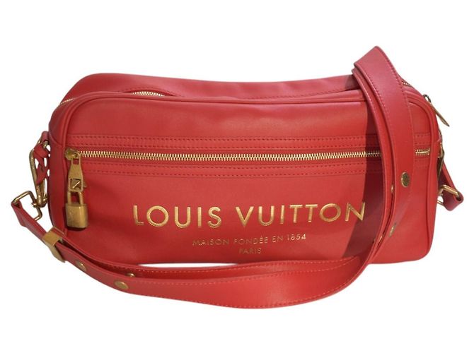 Louis Vuitton Sofia Coppola SC Borsa Bowling Slim Pelle Rossa Rosso
