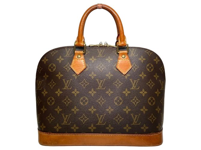 Louis Vuitton Alma Handbag Brown