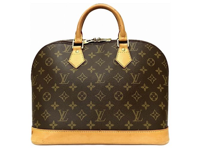 Louis Vuitton Alma Handtasche - Monogram Canvas Braun