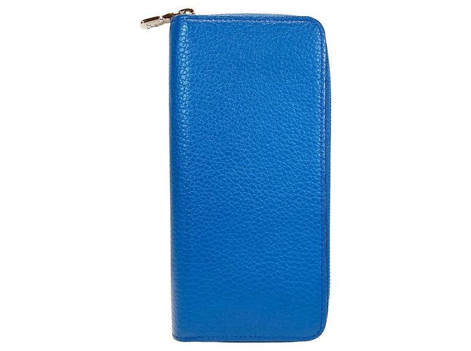 Louis Vuitton Taiga Zippy Wallet Blue