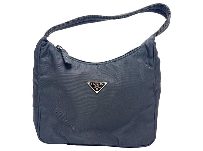 Sac Hobo Prada MV515 Triangle Logo Noir