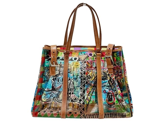 Tote Sac cabas Prada PRADA avec imprimé vénitien Multicolore