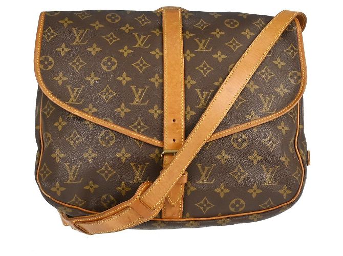 Bolsa Louis Vuitton Saumur Monogram Canvas 35 Marrom