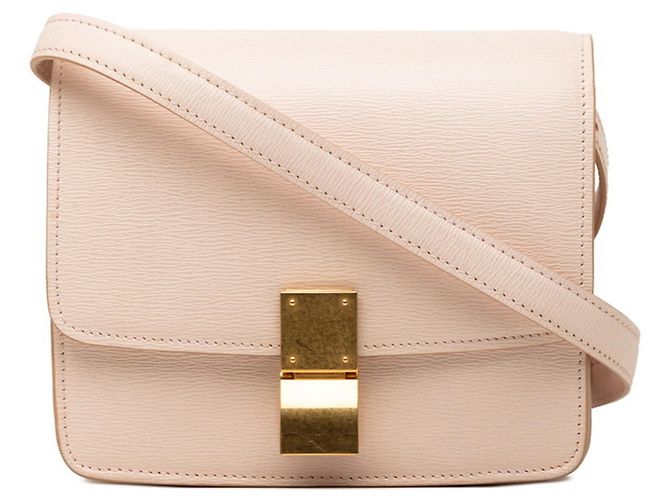 Céline Bolso bandolera pequeño Celine Classic Box Beige