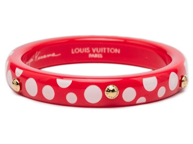 Pulsera Louis Vuitton x Yayoi Kusama Dot Infinity Blanco Roja