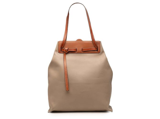 Sac cabas Loewe Anagram Lazo Marron Beige