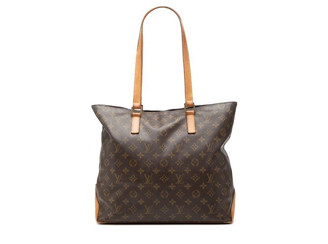 Borsa a tracolla Louis Vuitton Monogram Cabas Mezzo Marrone