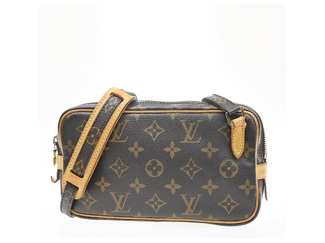 Louis Vuitton Pochette Marly Bandouliere Monogram Canvas medium Marron