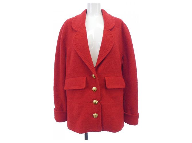 Timeless Chanel Vintage Jacket Red