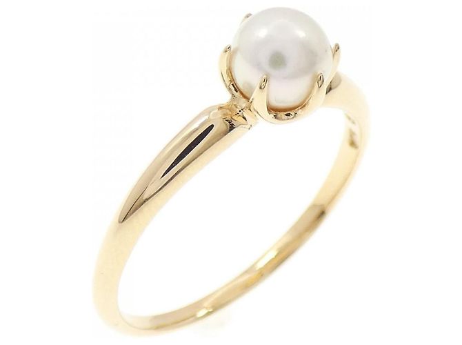 Autre Marque 4℃ Akoya Perlenring in Au750 Golden