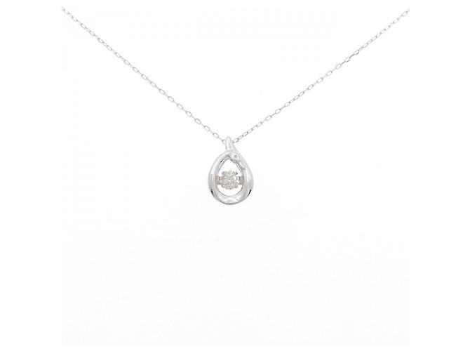 Autre Marque Au750 Diamant Halskette Silber