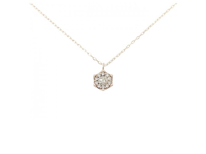 Autre Marque Collier en diamant Au750 Rose