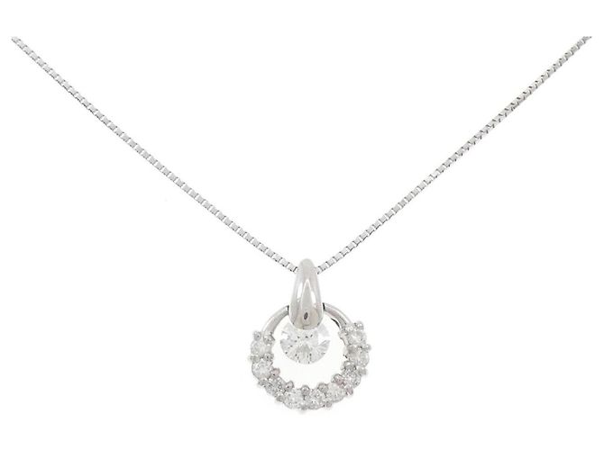 Autre Marque Collar de Diamante PT900 PT850 Plata