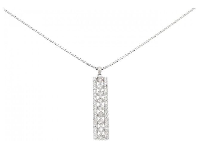 Autre Marque Colar de Diamante PT950 PT850 Prata