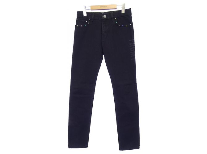 Vaqueros de Denim Louis Vuitton Negro 