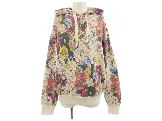 Sweat à capuche Louis Vuitton Rose Beige Vert