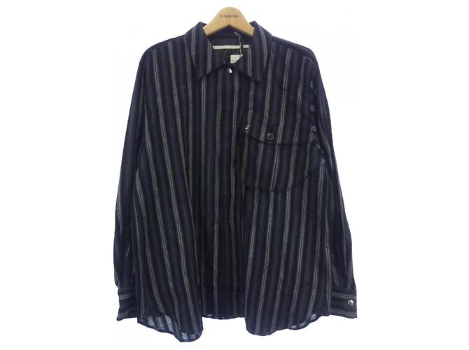Autre Marque Camicia Tamme Nero Blu navy