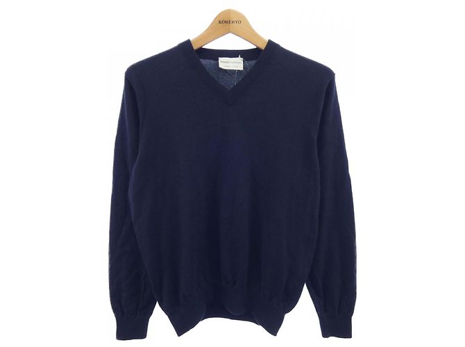 Autre Marque Settefili Kaschmir Strick Blau Marineblau