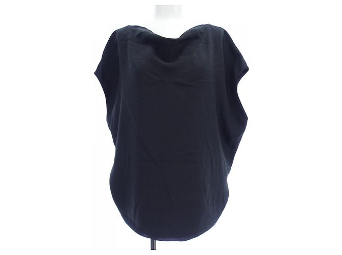 Top in seta Hermès 36 Nero