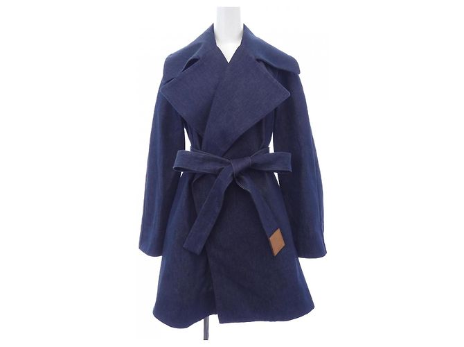 Cappotto in lana Loewe Blu Blu navy