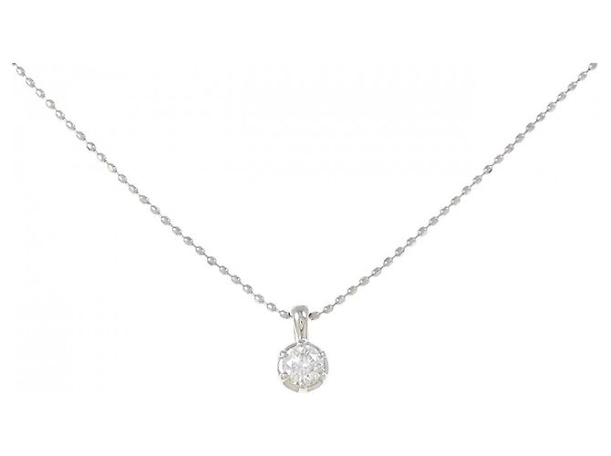 Autre Marque Diamant Halskette PT900 PT850 Silber