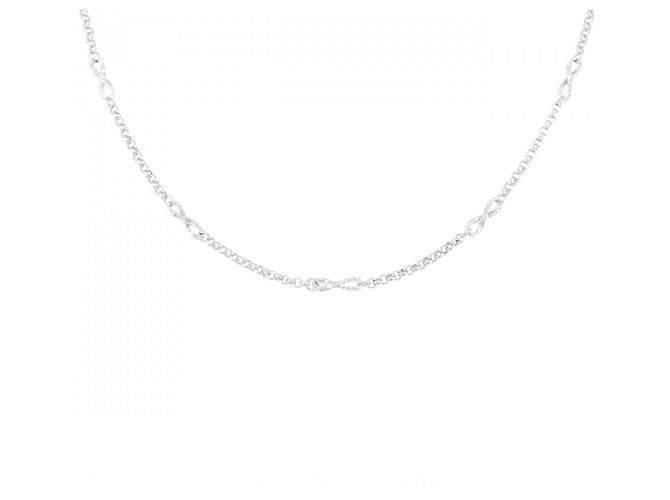 Autre Marque Collar de oro blanco Au750 Plata