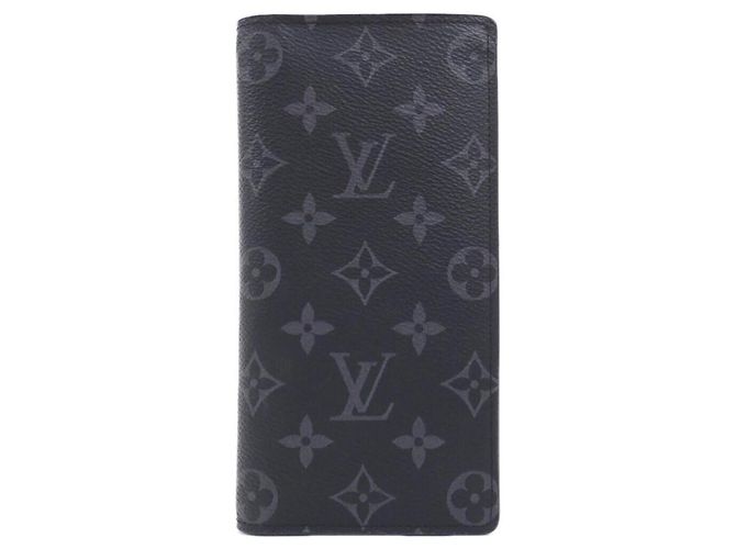 Cartera Louis Vuitton Monogram Eclipse Brazza Negro